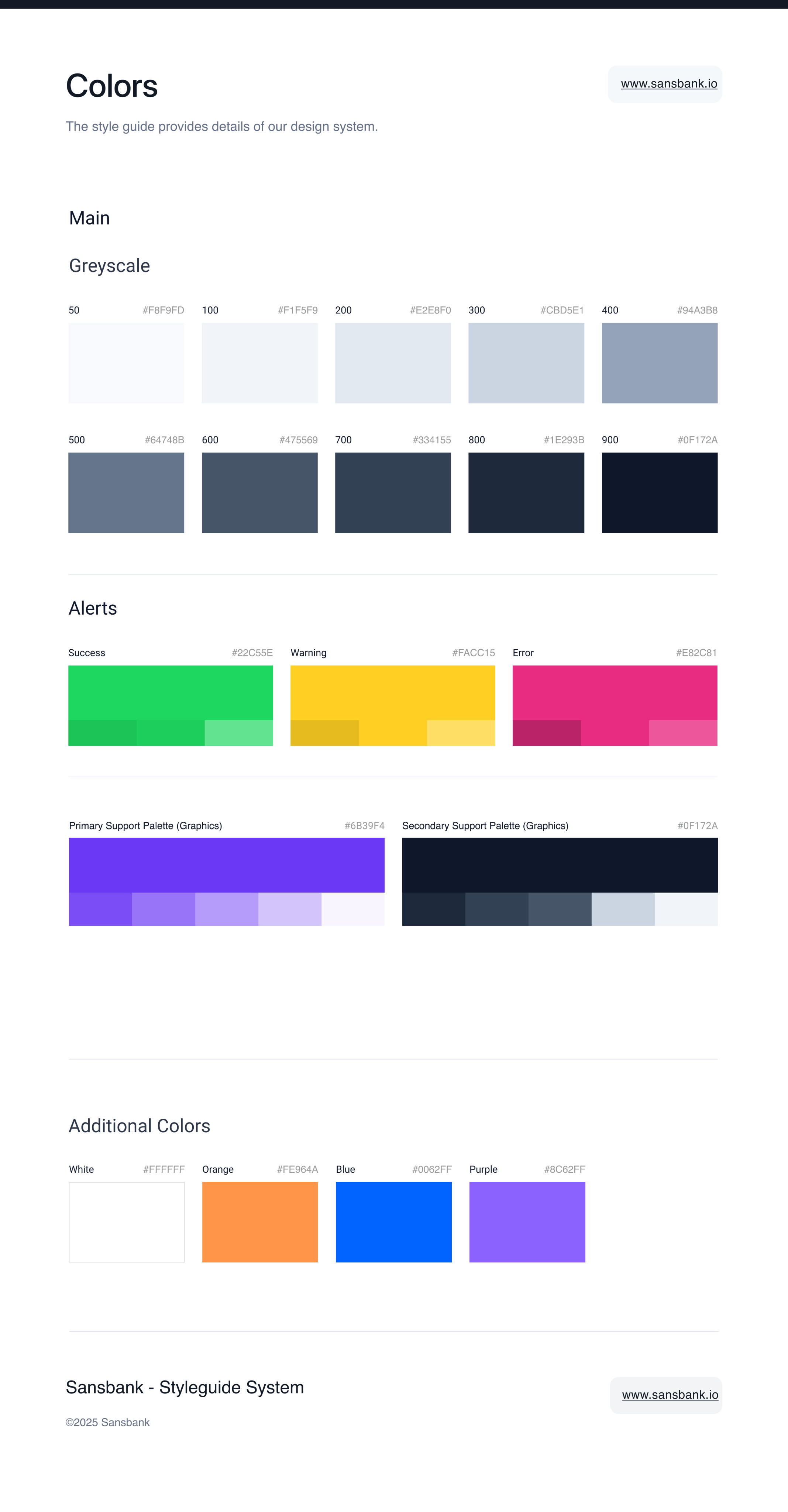 Design system typography
